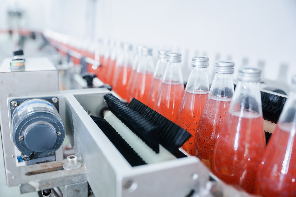 Juice Bottle Package Production Line Concept, Manufacturing Syst